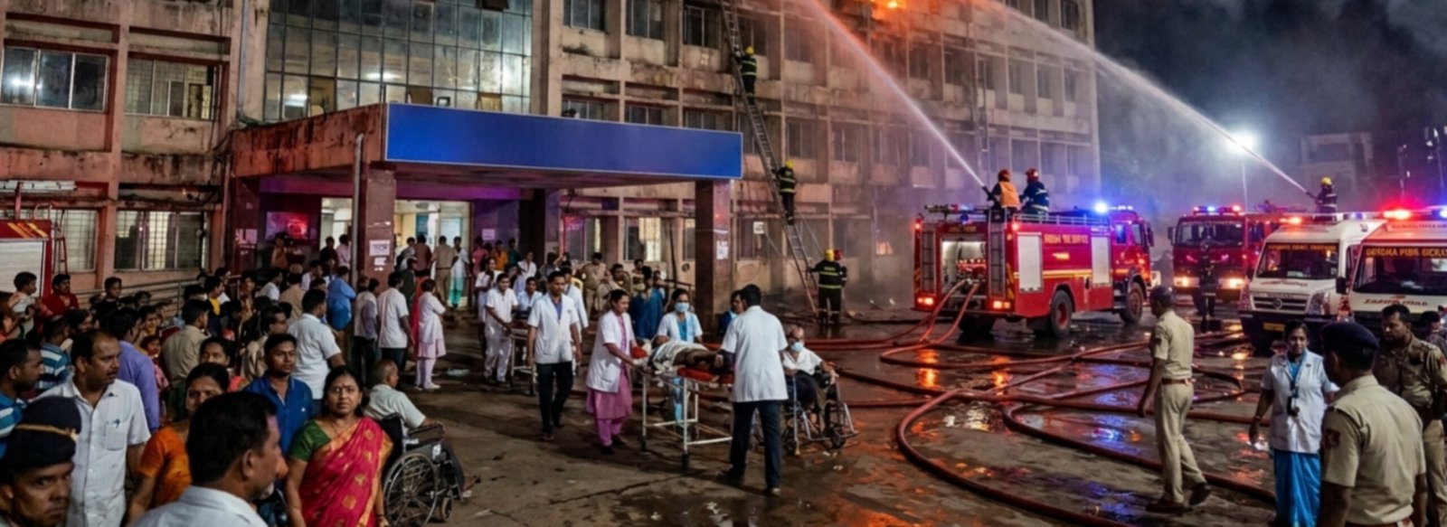 भुवनेश्वर के एससीबी मेडिकल कॉलेज के ट्रॉमा सेंटर में भीषण आग, मचा हड़कंप