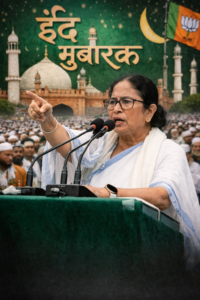 ईद के मौके पर ममता बनर्जी का भाजपा पर हमला, कहा—बंगाल को निशाना बनाने वाले नरक में जाएं