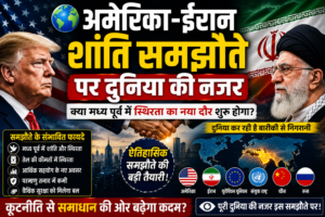 🌍 अमेरिका-ईरान शांति समझौते पर दुनिया की नजर: क्या मध्य पूर्व में स्थिरता का नया दौर शुरू होगा?