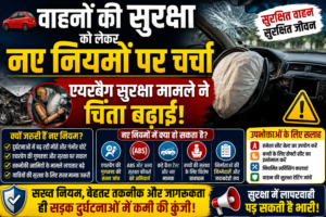 वाहनों की सुरक्षा को लेकर नए नियमों पर चर्चा, एयरबैग सुरक्षा मामले ने बढ़ाई चिंता