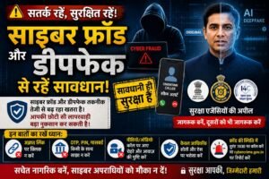 🔐 साइबर फ्रॉड और डीपफेक का बढ़ता खतरा: सुरक्षा एजेंसियों ने लोगों को किया सतर्क, सावधानी ही सबसे बड़ा बचाव