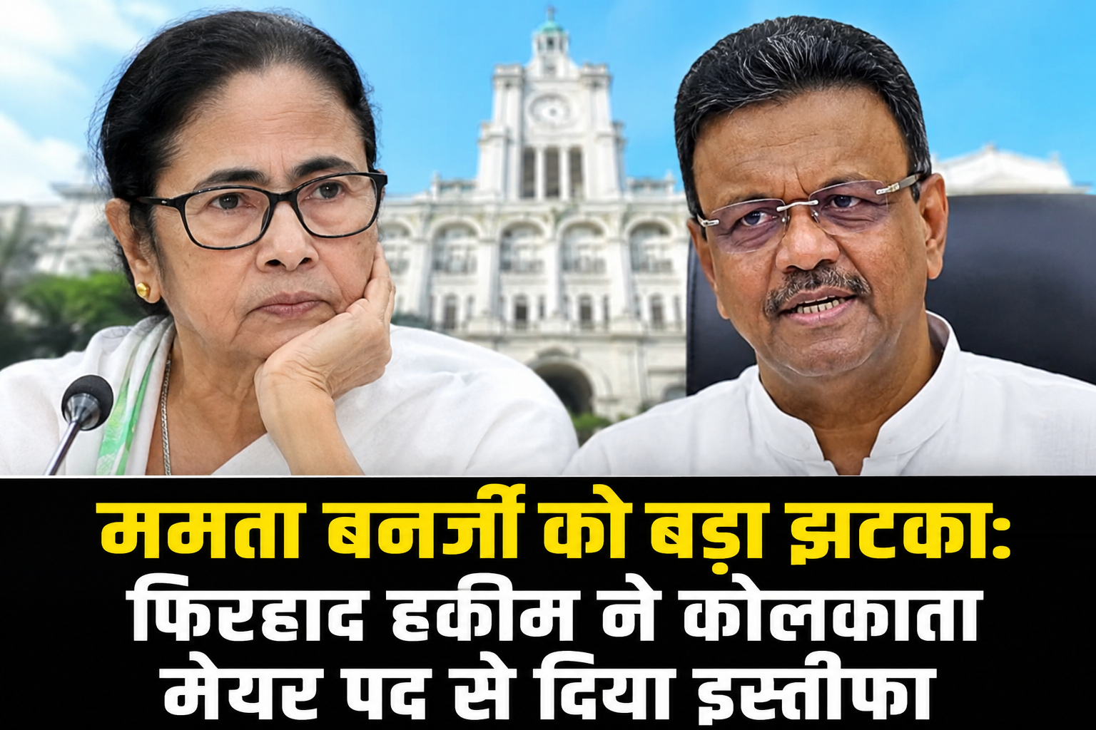 ममता बनर्जी को बड़ा झटका: फिरहाद हकीम ने कोलकाता मेयर पद से दिया इस्तीफा