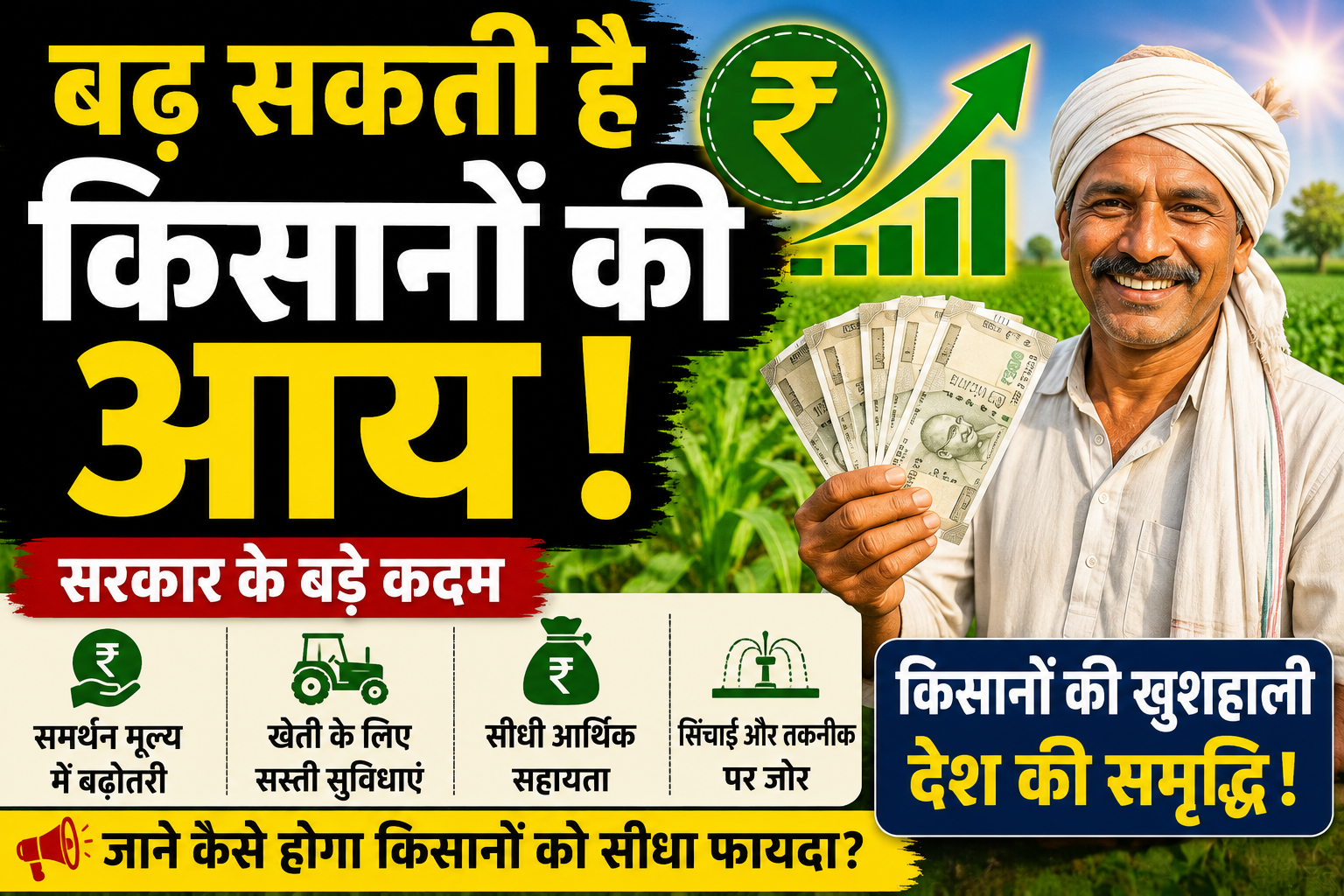 💰 बढ़ सकती है किसानों की आय!
