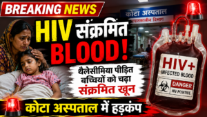 कोटा अस्पताल का चौंकाने वाला मामला: थैलेसीमिया पीड़ित बच्चियों को चढ़ा HIV संक्रमित ब्लड, मचा हड़कंप