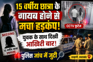 हल्द्वानी से 15 वर्षीय छात्रा रहस्यमय तरीके से लापता, CCTV में युवक के साथ जाती दिखी; पुलिस जांच में जुटी